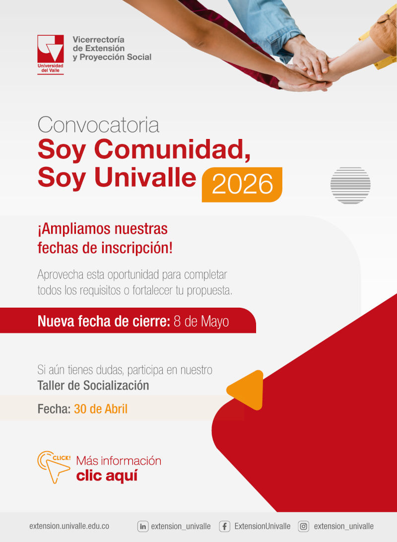 Convocatoria Soy Comunidad, Soy Univalle 2026