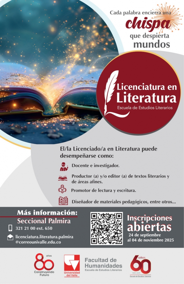 Licenciatura en Literatura - Inscripciones abiertas